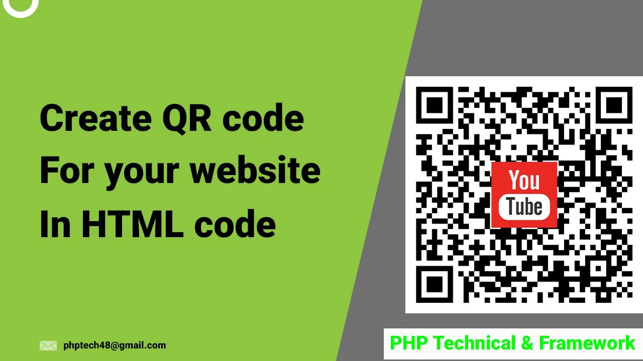 Create a QR Code for Your Website in HTML Code